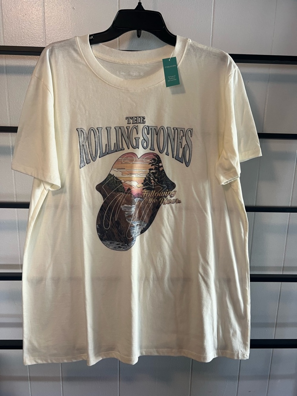 NWT Maurices, Large Women's, THE ROLLING STONES, FOLLOWING THE RIVER T shirt, H4